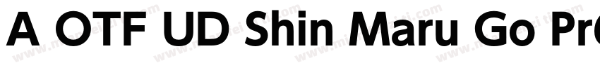 A OTF UD Shin Maru Go Pr6N字体转换